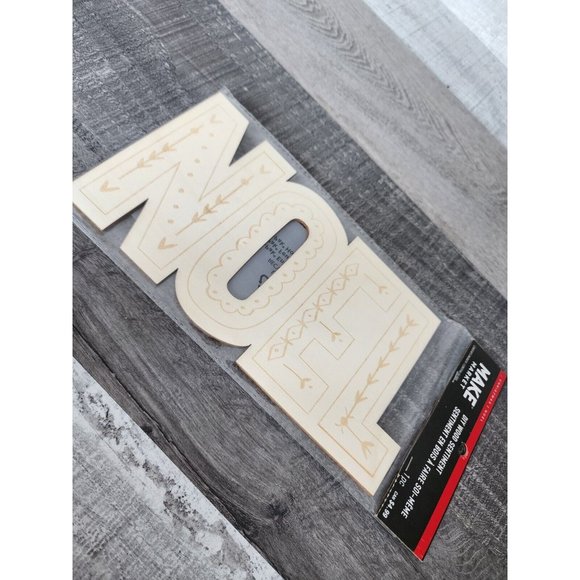 DIY - NOEL Wood Sentiment - Christmas Craft - 9.5 in. x 5 in. Make Market NEW - Picture 6 of 6